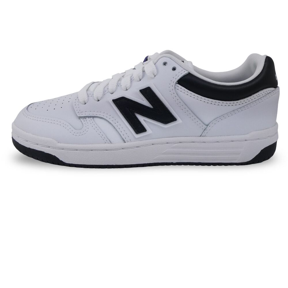 New Balance 480 Unisex Women's US 6.5 Shoes White-Black BB480-LBK Men US 5